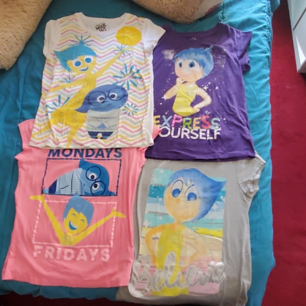 4 Disney Inside Out Girls t-shirts